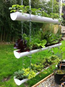 Inexpensive PVC Pipe Hanging Vegetable Garden ideas