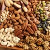 different types of edible nuts
