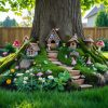 Backyard Fairy Garden Around Tree Ideas