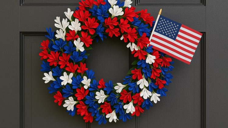 Patriotic Wreaths for Front Door