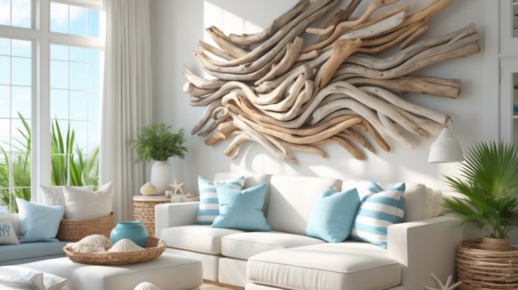 Coastal Driftwood Wall Decor Ideas to Brighten Up Your Beachy Space