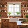 Farmhouse Kitchen Brick Backsplash Ideas to Warm Up Your Home