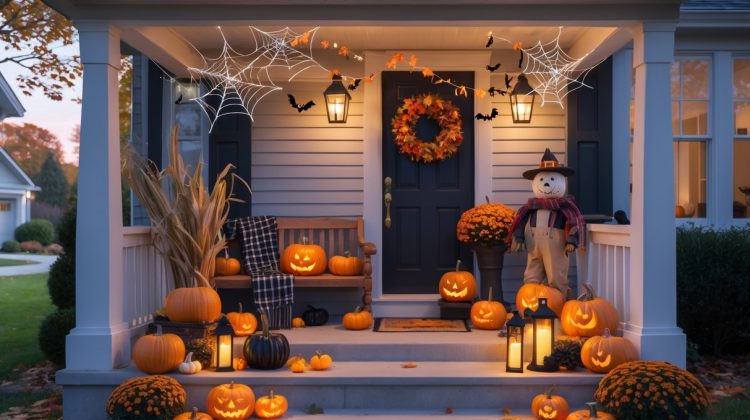 Halloween Front Porch Decor Ideas to Spook Up Your Home This Season