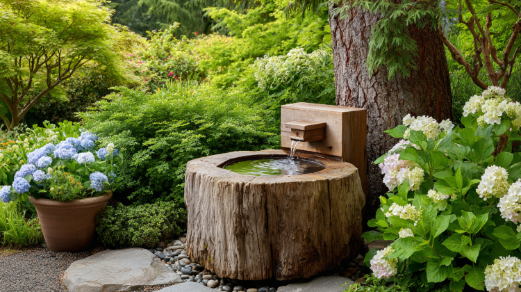 Tree Stump Water Fountain Ideas to Spruce Up Your Garden with Charm