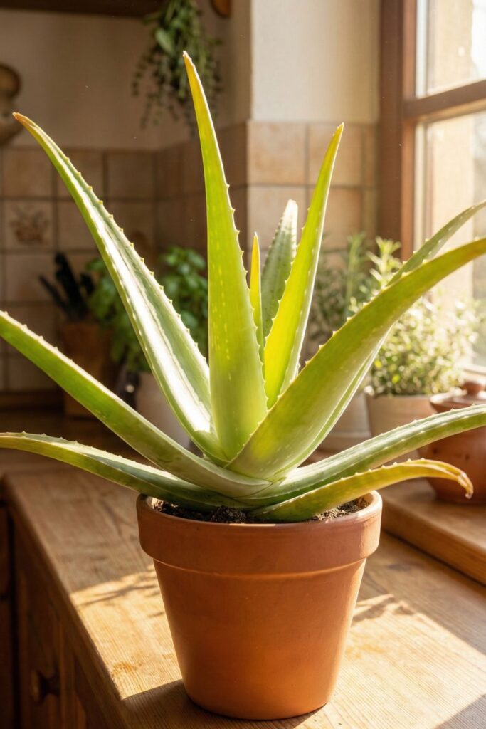 6. Aloe Vera (Aloe barbadensis miller)
