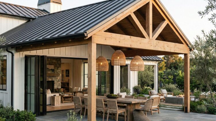 Covered Patio Ideas Attached to House