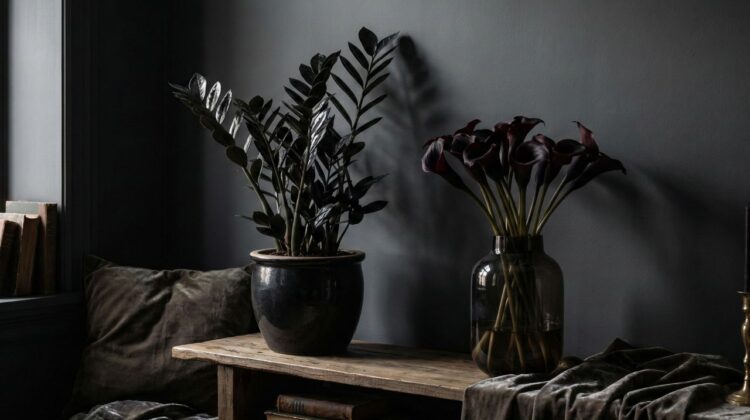 Dark Flowers and Plants