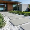 Front Yard Landscaping Ideas with White Rocks